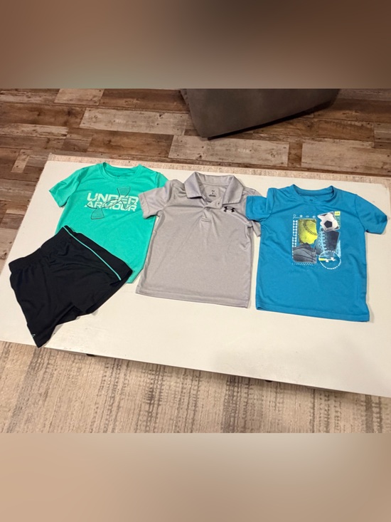 Under Armour Other - Under Armour Boys' Teal Performance Short Set and 1 polo and 1 performance tee.